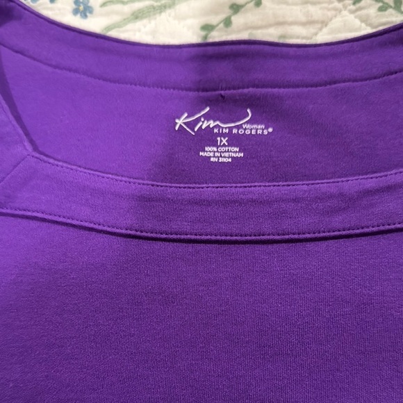 Kim Rogers Women's Rich Purple Blouse - Picture 2 of 4